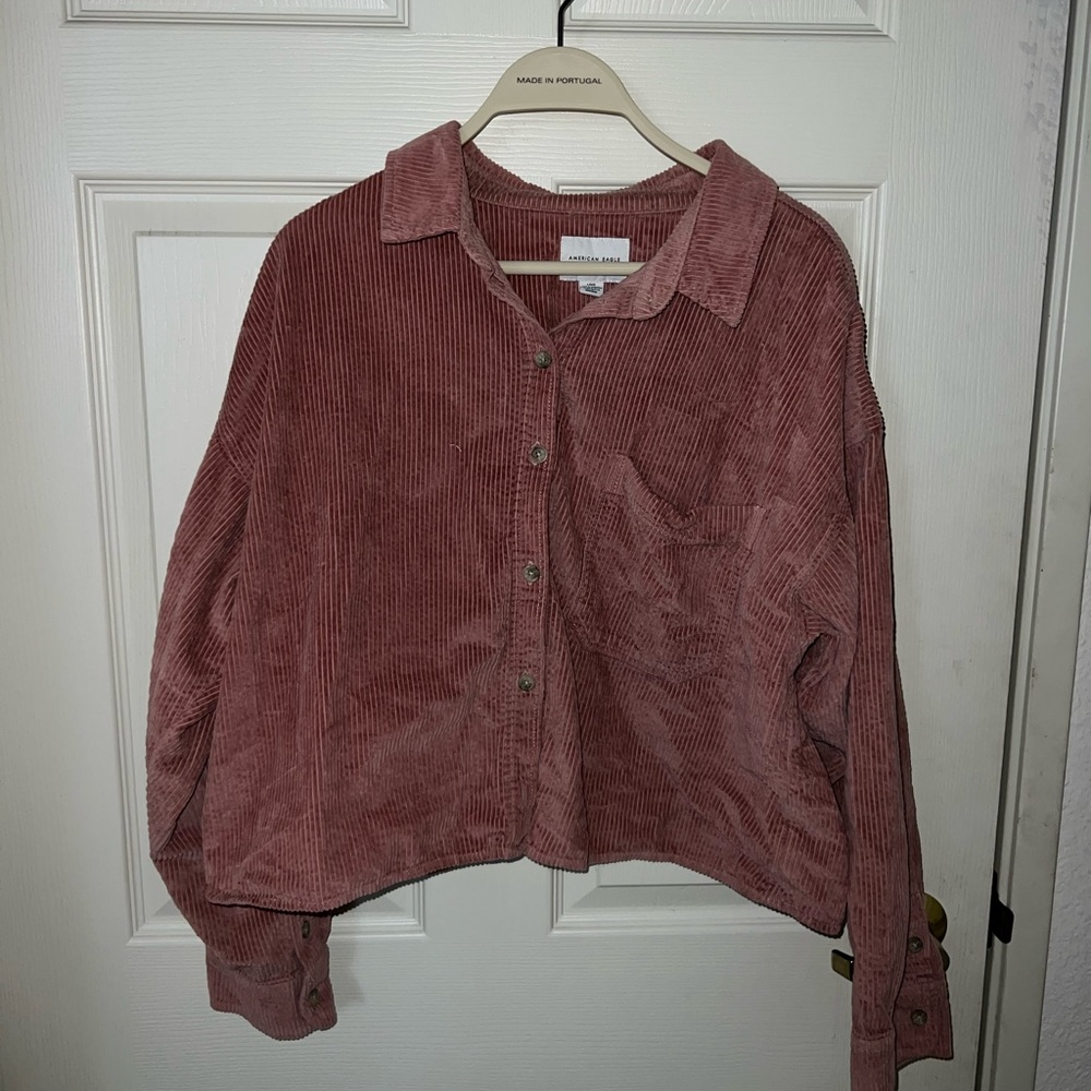 Cropped American Eagle corduroy jacket